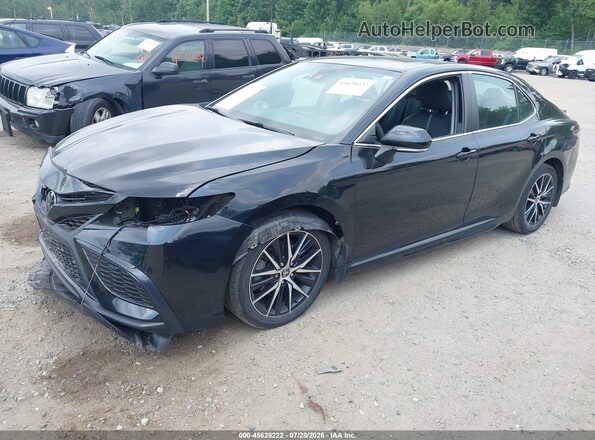 4T1G11BK9PU074032 2023 TOYOTA CAMRY Black წინა მარცხენა ხედი სამი მეოთხედიდან