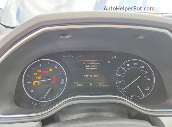 4T1HZ1FB1LU044735 2020 TOYOTA AVALON Gray ხელსაწყოთა პანელის ხედი