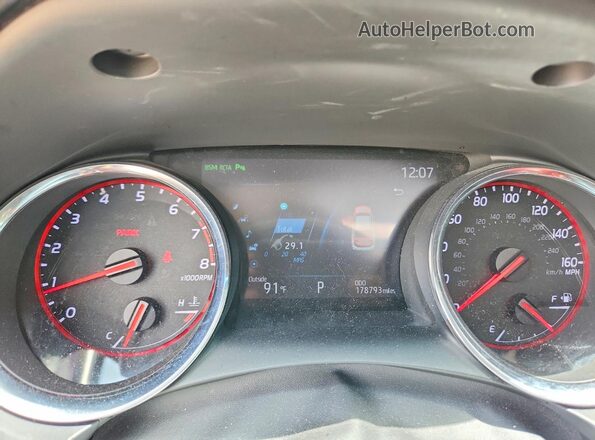 4T1K61AK0LU383475 2020 TOYOTA CAMRY Белый Вид щитка приборов