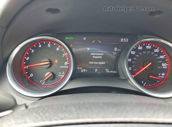 4T1K61AK7LU890597 2020 TOYOTA CAMRY Silver Instrument cluster view