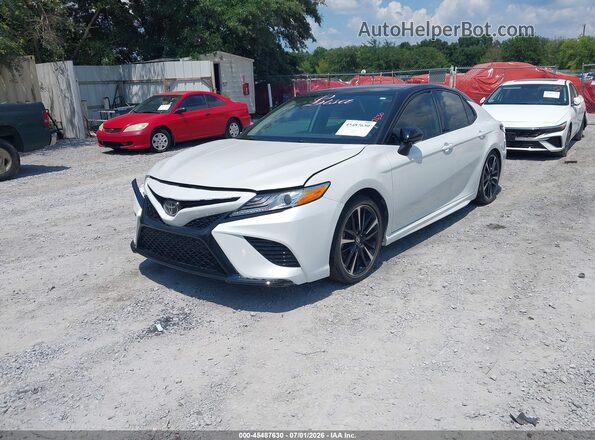 4T1K61AK9LU376640 2020 TOYOTA CAMRY White წინა მარცხენა ხედი სამი მეოთხედიდან