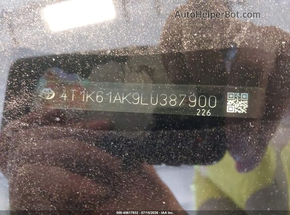 4T1K61AK9LU387900 2020 TOYOTA CAMRY White Շարժիչի բաժամունքի տեսք
