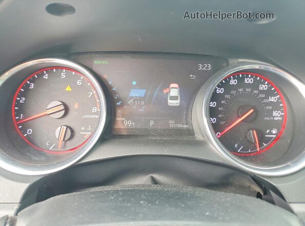 4T1K61AK9LU928525 2020 TOYOTA CAMRY White Вид щитка приладів