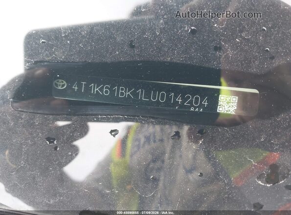 4T1K61BK1LU014204 2020 TOYOTA CAMRY White 
