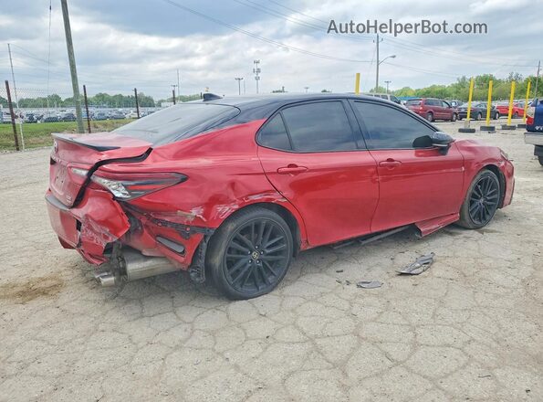 4T1K61BK8MU021393 2021 TOYOTA CAMRY Red Հետևի աջ