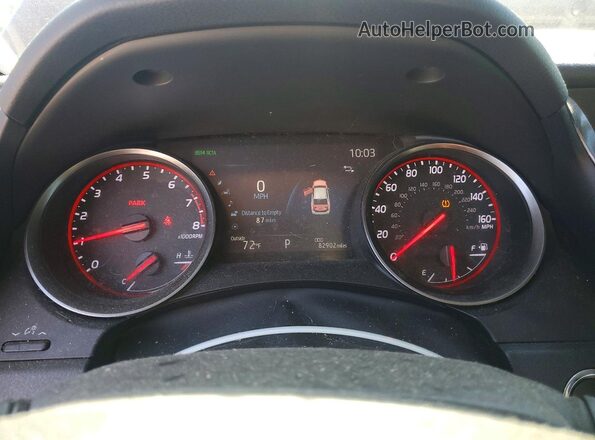 4T1K61BK8MU021393 2021 TOYOTA CAMRY Red Սարքավորումների վահանակի տեսք
