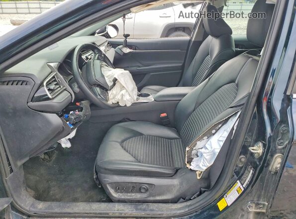 4T1M11AK7LU397395 2020 TOYOTA CAMRY Синий Вид салона спереди