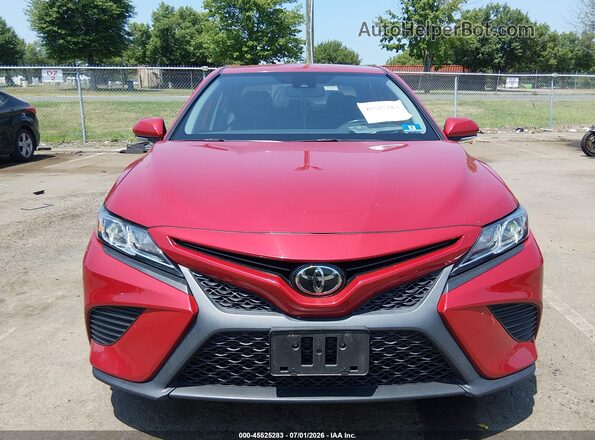 4T1M11BK2LU014686 2020 TOYOTA CAMRY Red ხელსაწყოთა პანელის ხედი