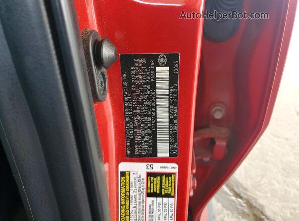 4T1NZ1AK3LU034363 2020 TOYOTA CAMRY Red Շարժիչի բաժամունքի տեսք
