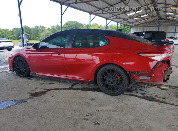 4T1NZ1AK3LU034363 2020 TOYOTA CAMRY Red Հետևի ձախ