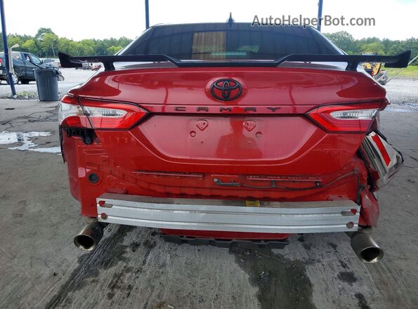 4T1NZ1AK3LU034363 2020 TOYOTA CAMRY Red Հետևի տեսք