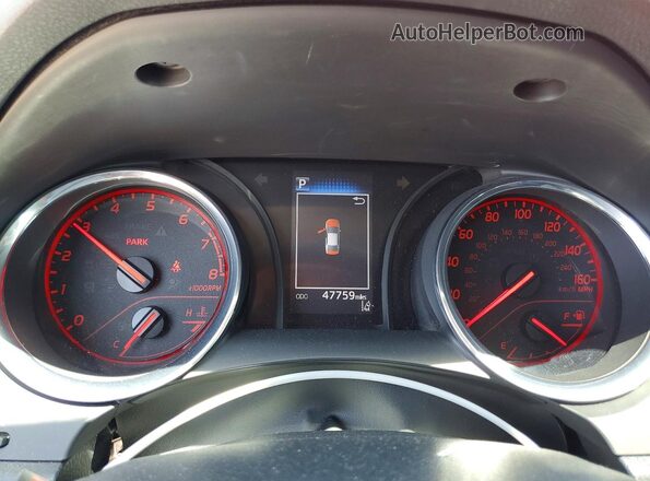 4T1NZ1AK4LU037174 2020 TOYOTA CAMRY Red Սարքավորումների վահանակի տեսք