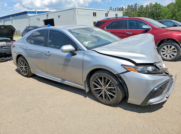 4T1S11BK8MU034689 2021 TOYOTA CAMRY Silver Delantero derecho