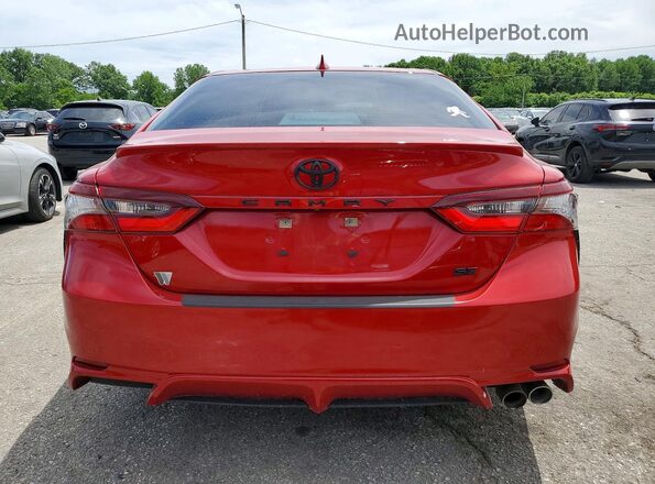 4T1T11AK7RU240857 2024 TOYOTA CAMRY Red Rear view