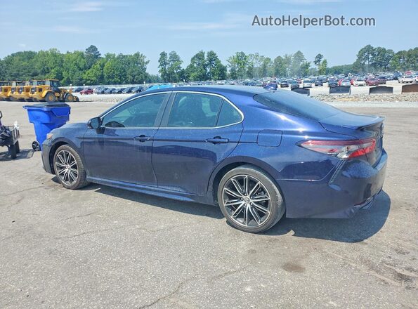 4T1T11AK8MU468536 2021 TOYOTA CAMRY Синий Задняя левая четверть