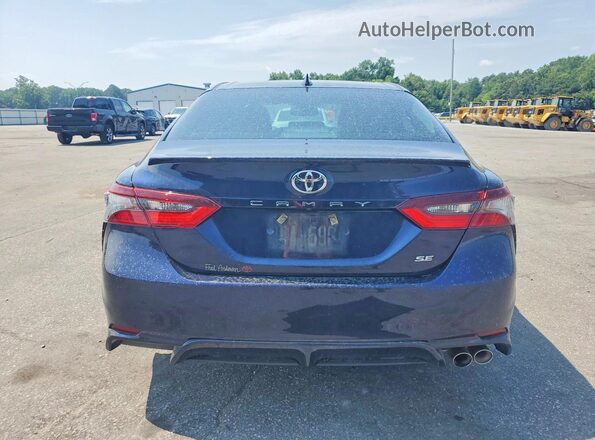 4T1T11AK8MU468536 2021 TOYOTA CAMRY Синий Вид сзади