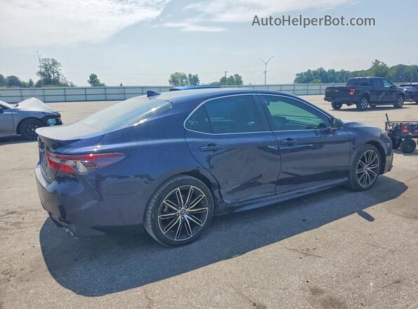 4T1T11AK8MU468536 2021 TOYOTA CAMRY Синий Задняя правая четверть