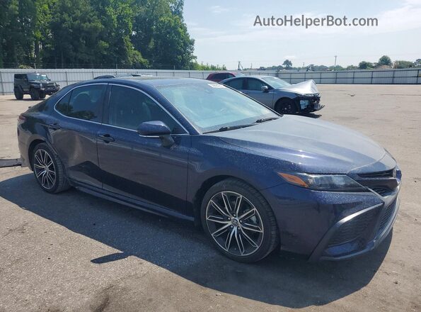 4T1T11AK8MU468536 2021 TOYOTA CAMRY Синий Передняя правая четверть