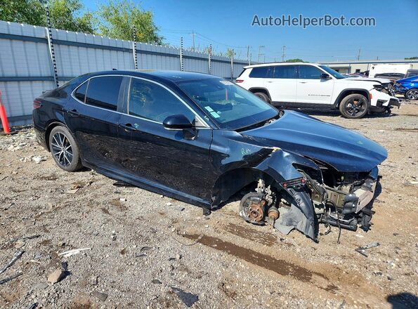 4T1T11BK3MU031607 2021 TOYOTA CAMRY Черный Передняя правая четверть