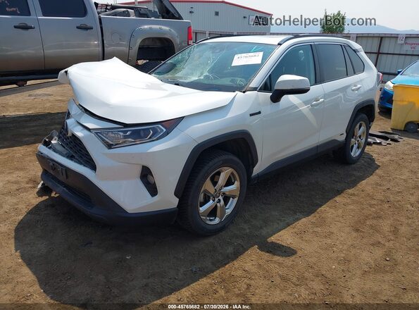 4T3B6RFV1MU054441 2021 TOYOTA RAV4 HYBRID White Front left