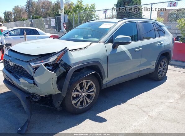 4T3B6RFV3NU080086 2022 TOYOTA RAV4 HYBRID Gray Vista tres cuartos delantera izquierda