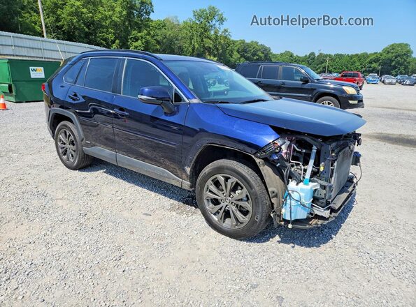 4T3B6RFV4NU083093 2022 TOYOTA RAV4 Blue Передня права чверть