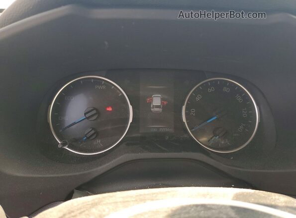 4T3B6RFV5MU059268 2021 TOYOTA RAV4 Blue Widok zestawu wskaźników