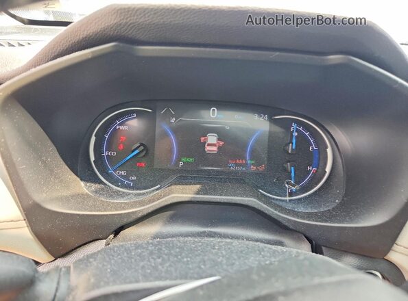 4T3B6RFV5PU109333 2023 TOYOTA RAV4 White Instrument cluster view