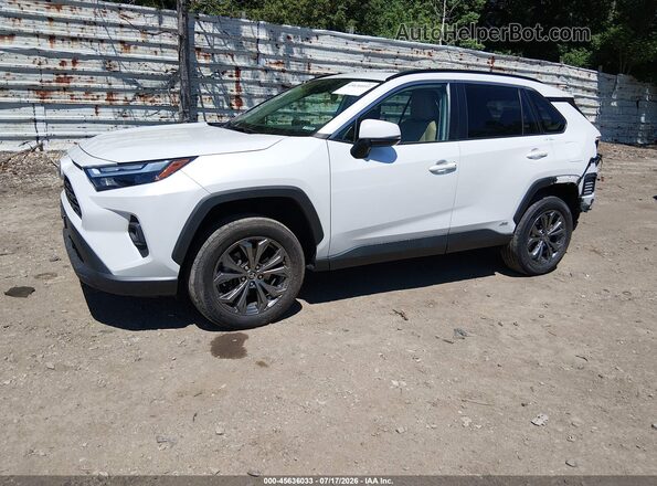 4T3B6RFV5RU146448 2024 TOYOTA RAV4 HYBRID White Vista tres cuartos delantera izquierda