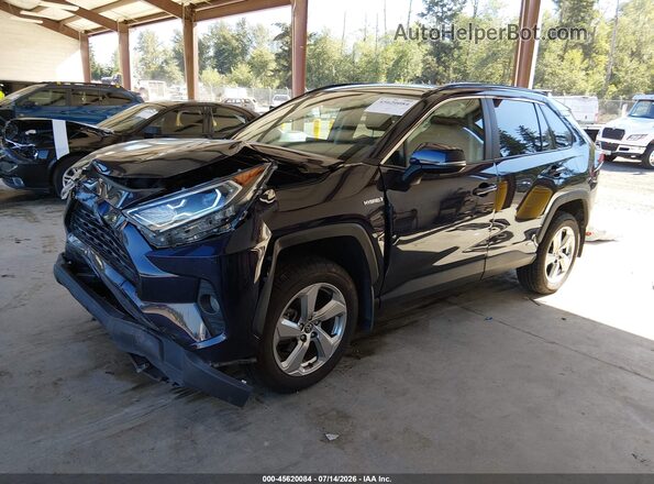4T3B6RFV6MU055441 2021 TOYOTA RAV4 HYBRID Черный Передняя левая четверть