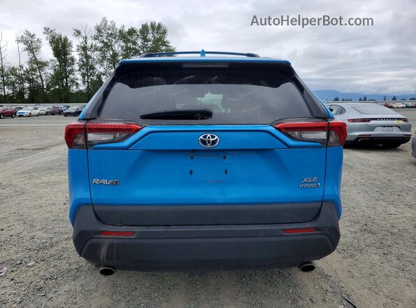 4T3B6RFV7MU006880 2021 TOYOTA RAV4 Blue უკანა ხედი