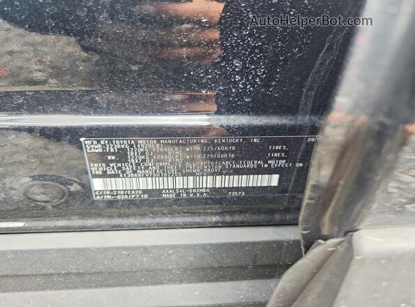 4T3B6RFV7SU192255 2025 TOYOTA RAV4 Black Widok naklejki z numerem VIN