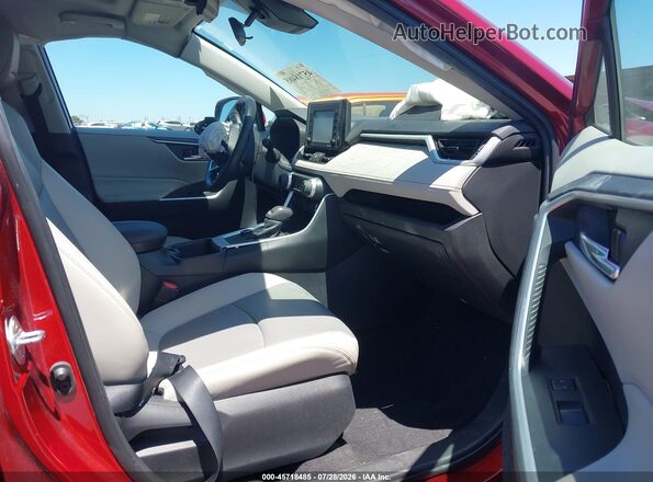 4T3B6RFV8NU068841 2022 TOYOTA RAV4 HYBRID Red Widok wnętrza z przodu