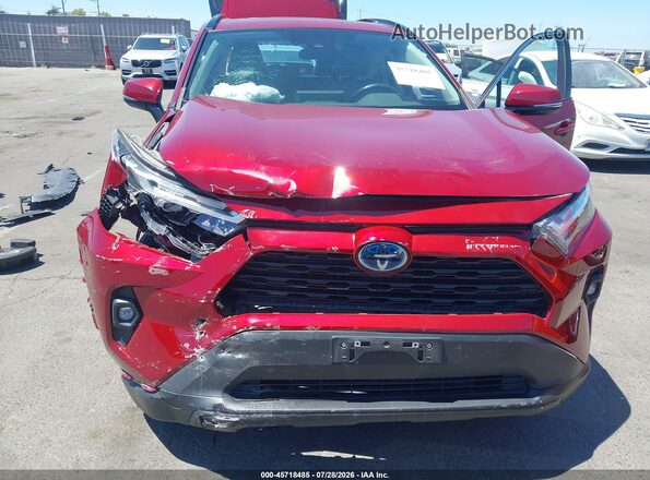 4T3B6RFV8NU068841 2022 TOYOTA RAV4 HYBRID Red Widok z przodu