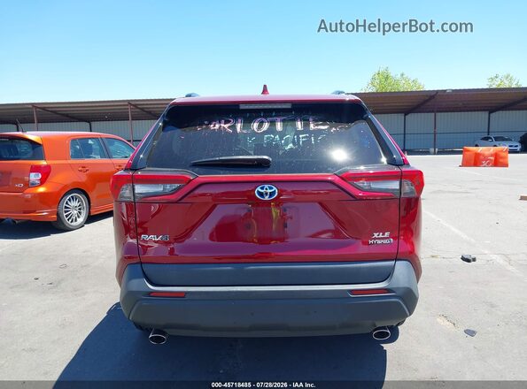 4T3B6RFV8NU068841 2022 TOYOTA RAV4 HYBRID Red 