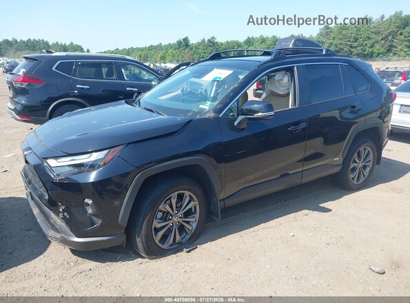 4T3B6RFV8RU162983 2024 TOYOTA RAV4 HYBRID Black Առջևի ձախ երեք քառորդ տեսարան