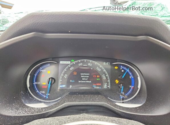4T3B6RFVXPU127567 2023 TOYOTA RAV4 Black Vista del cuadro de instrumentos