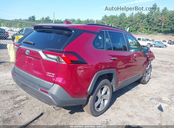 4T3D6RFV0MU035551 2021 TOYOTA RAV4 HYBRID Red Задня права чверть