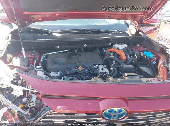 4T3D6RFV0MU035551 2021 TOYOTA RAV4 HYBRID Red Вид ззаду