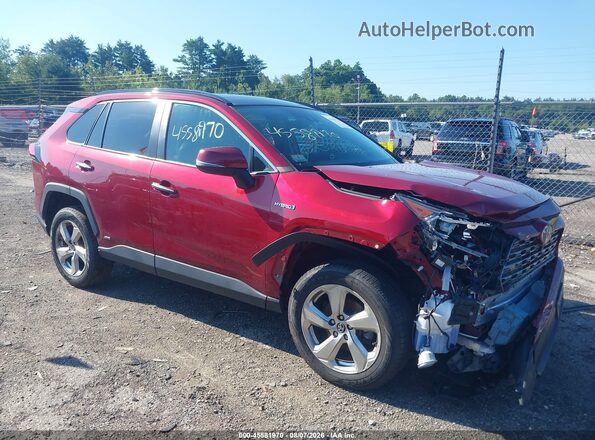 4T3D6RFV0MU035551 2021 TOYOTA RAV4 HYBRID Red Вид задньої частини салону