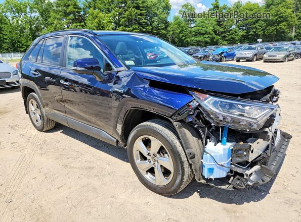 4T3D6RFV0MU048526 2021 TOYOTA RAV4 Синий Передняя правая четверть