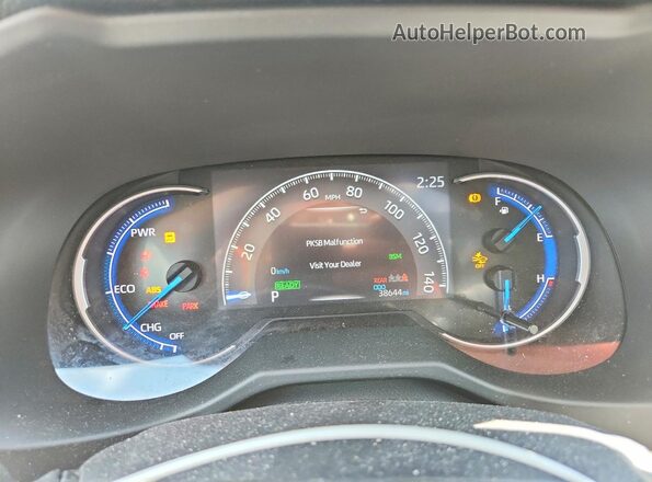 4T3D6RFV0MU048526 2021 TOYOTA RAV4 Синий Вид щитка приборов