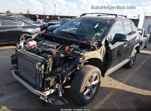 4T3D6RFV3MU049749 2021 TOYOTA RAV4 HYBRID Black Առջևի ձախ երեք քառորդ տեսարան
