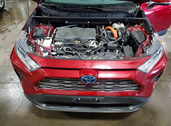 4T3D6RFV5MU019944 2021 TOYOTA RAV4 Red Widok komory silnika