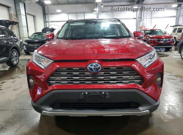 4T3D6RFV5MU019944 2021 TOYOTA RAV4 Red Widok z przodu