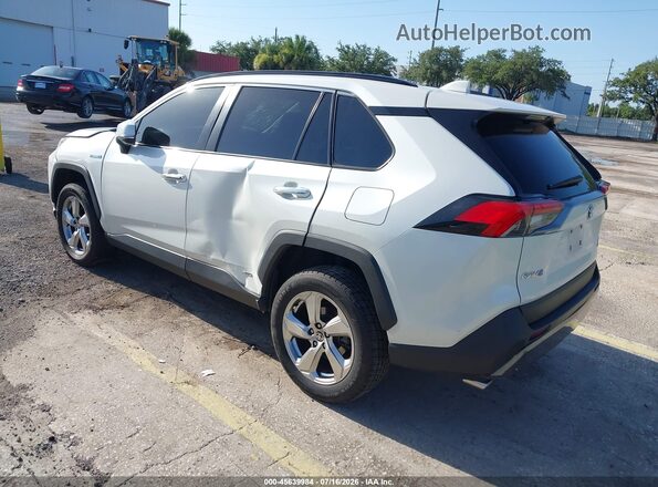 4T3D6RFV5MU038641 2021 TOYOTA RAV4 HYBRID White Հետևի ձախ
