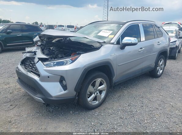 4T3D6RFV5MU049879 2021 TOYOTA RAV4 HYBRID Silver Front left