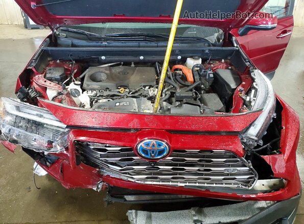 4T3D6RFV6PU129874 2023 TOYOTA RAV4 Red Vista del compartimento del motor