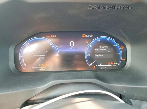 4T3D6RFV9PU134969 2023 TOYOTA RAV4 Серебряный Вид щитка приборов