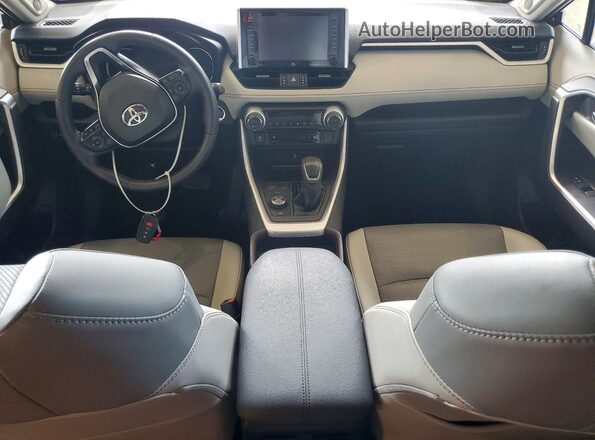 4T3DWRFV3LU010772 2020 TOYOTA RAV4 Red Widok deski rozdzielczej